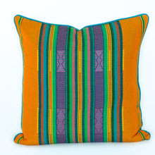 Handwoven Jewel Toned Stripe Pillow - Memento Style
