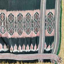 vintage blanket textile from indonesia ikat natural dye