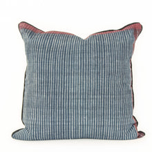 Indigo Natural Dye Stripe Pillow - Memento Style